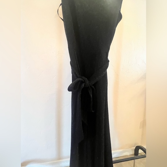 Calvin Klein Black Sparkly Jumpsuit with Pockets, Size 4 - Picture 6 of 7